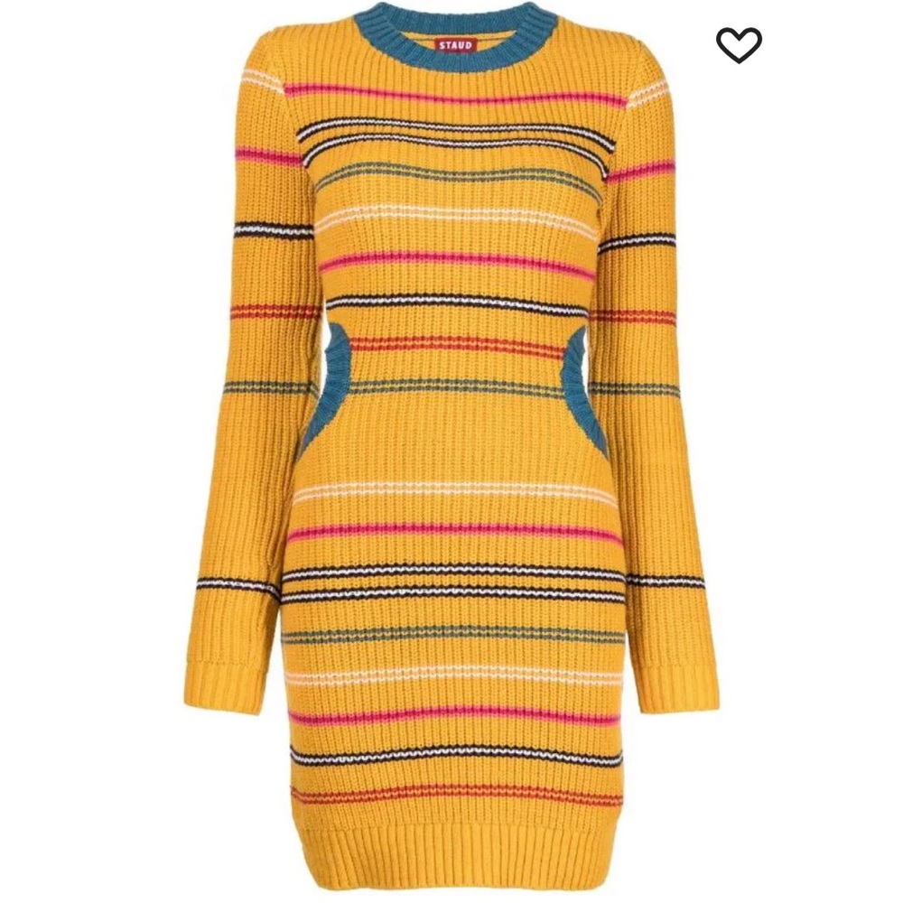 Staud striped knit dress
